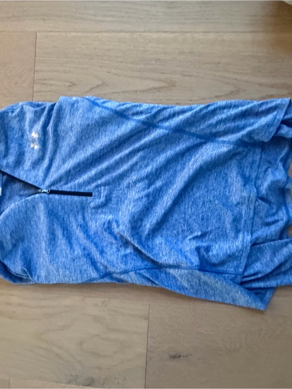adidas Heathered Sky Blue Athletic Top